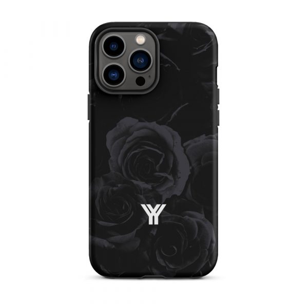 Designer Hardcase iPhone® Handyhülle Midnight Roses 22 tough case for iphone matte iphone 13 pro max front 6547d94e3c40c