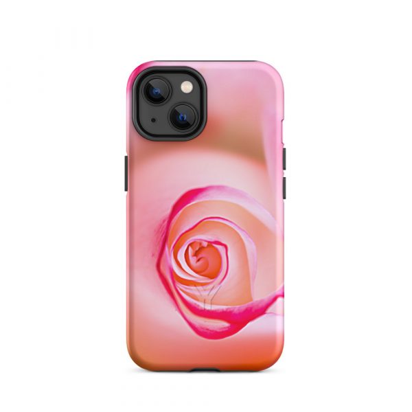Designer Hardcase iPhone® Handyhülle Pink Roses 23 tough case for iphone matte iphone 14 front 6547db71016e7