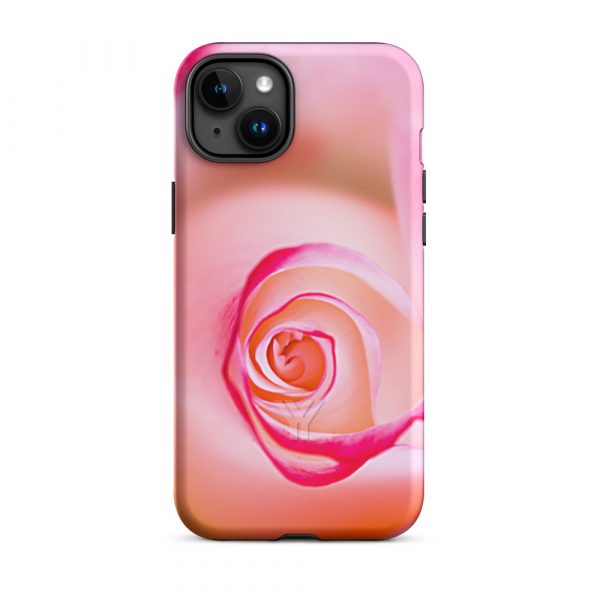 Designer Hardcase iPhone® Handyhülle Pink Roses 33 tough case for iphone matte iphone 15 plus front 6547db7101b97