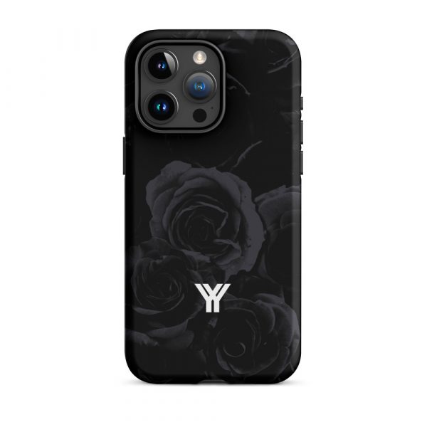 Designer Hardcase iPhone® Handyhülle Midnight Roses 38 tough case for iphone matte iphone 15 pro max front 6547d94e3c9ed