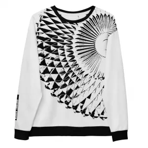 Damen Designer Sweatshirt Capital Weiß Schwarz