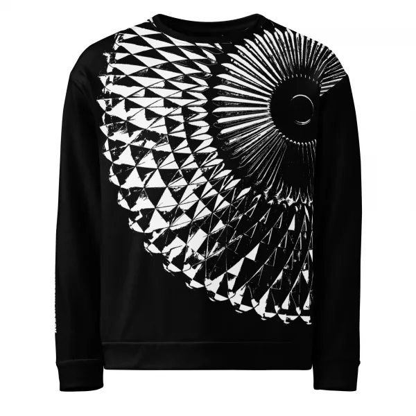 Herren Designer Sweatshirt Capital Schwarz Weiß