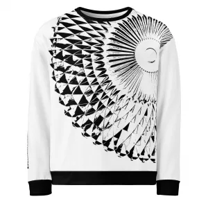 Herren Designer Sweatshirt Capital Weiß Schwarz