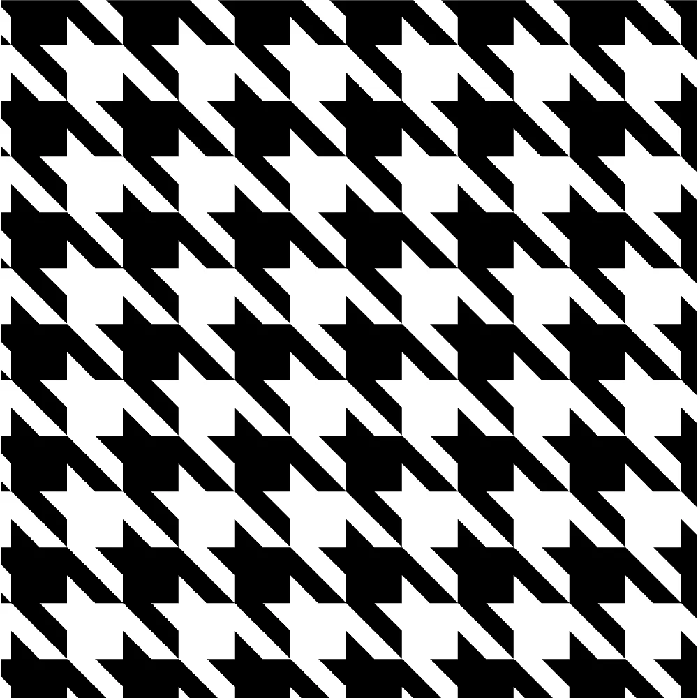 Exklusive Designer Art Wear mit progressiven Prints, Houndstooth